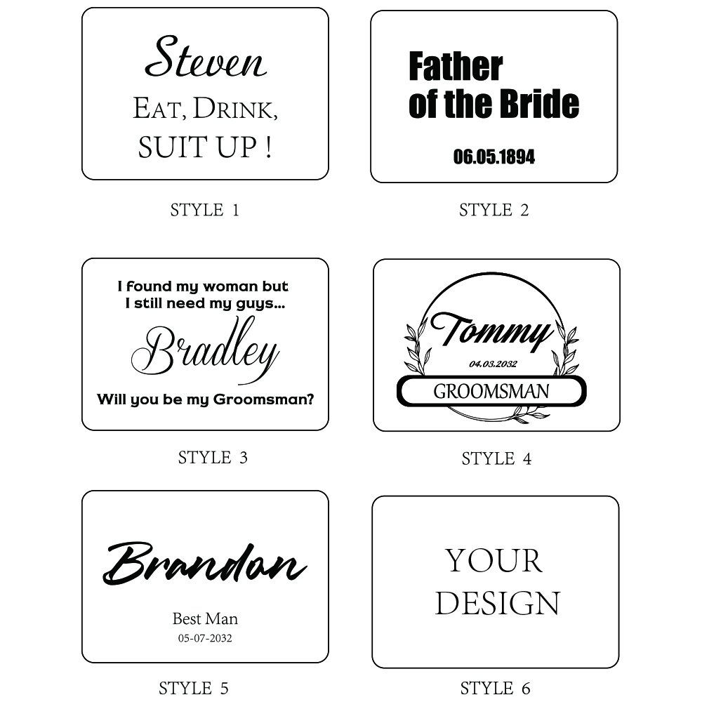 Name Engraved Groomsmen Best M – Tie Bar Set Gift recenzja i cena